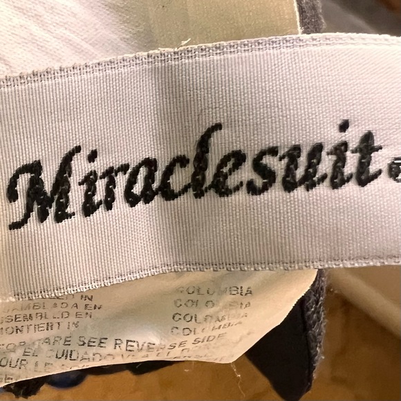 MIRACLESUIT Mesh Blue Cheetah One Piece 16 Cruise Cruise-wear Swimsuit Swim - Picture 5 of 5